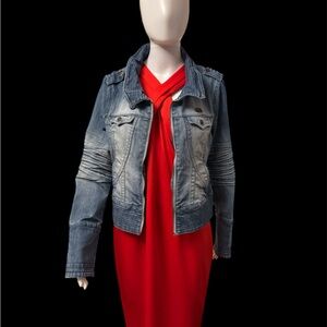 Apple Bottoms Distressed Denim Jacket